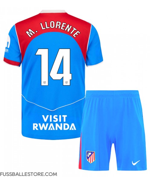 Günstige Atletico Madrid Marcos Llorente #14 3rd trikot Kinder 2025-26 Kurzarm (+ Kurze Hosen) Günstige Atletico Madrid Marcos Llorente #14 3rd trikot Kinder 2025-26 Kurzarm (+ Kurze Hosen)